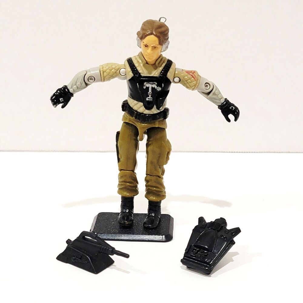GI Joe Night Force Psyche Out V2 Action Figure Loose 1988 Hasbro Backpack 3.75"
